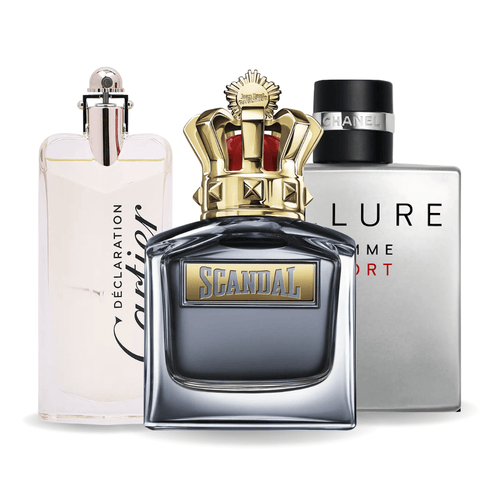 Zestaw: ALLURE HOMME SPORTS, JEAN PAUL GAULTIER SCANDAL, CARTIER DECLARATION
