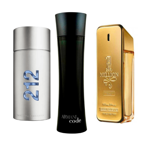 Zestaw: 212 MEN NYC, PACO RABANNE ONE MILLION, ARMANI CODE HOMME