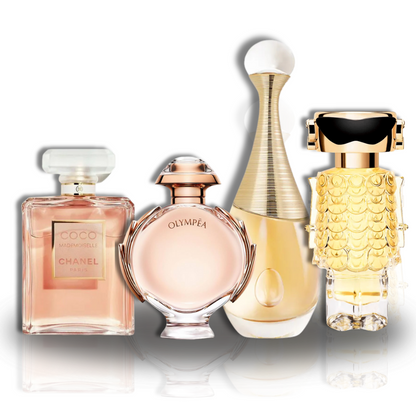 Zestaw: Coco Chanel + Olympea + J'Adore + Fame 100ML